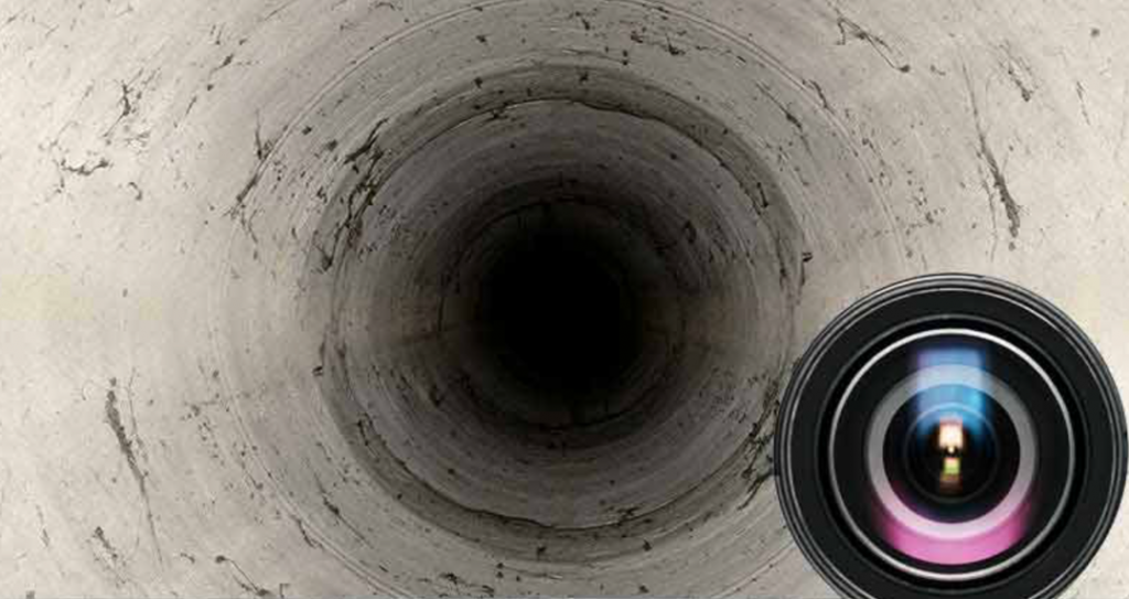 Окончание камерой внутри. Камера инспекции водопровода. Sewer Camera Inspection. Кирпичная камера. Полузаглушенная камера.