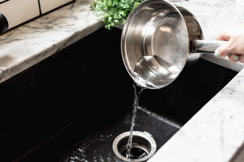 Hot water down drain Cass Plumbing